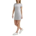 thumbnail image 2 of Calvin Klein Jeans Crewneck Mini Dress, Pearl Heather Grey M, 2 of 3