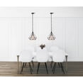 thumbnail image 4 of CWI Lighting Diamond 1 Light Down Contemporary Metal Pendant in Black, 4 of 8