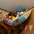 thumbnail image 4 of Stuffed Toy Storage Hanging Children‘s Room Display Corner Animal Toys Storage Triangle Net, 4 of 6