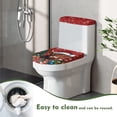 thumbnail image 5 of HELLHERO Christmas Tree and Christmas Calf Elastic Bottom Toilet Lid Dust Cover Set & Dustproof Fits All Toilet Shapes Elastic Edge with 2 Piece Toilet Seat Covers Set, 5 of 8