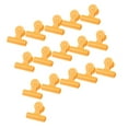 thumbnail image 3 of pitrice 16 Pieces Bag Chip Clips Heavy-Duty Food Binder Plastic Paper Clamp Spring Organizer Bill Note Fold Dorm Office Yellow L, 3 of 9