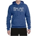 thumbnail image 2 of Wild Bobby, Thou Shall Not Try Me Mood 24:7, Inspirational/Christian, Unisex Graphic Hoodie Sweatshirt, Vintage Heather Blue, Medium, 2 of 4