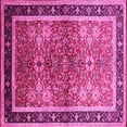 thumbnail image 1 of Ahgly Company Indoor Square Oriental Pink Traditional Area Rugs, 3' Square, 1 of 4