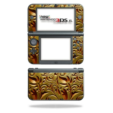 Nintendo 3ds Xl Decal MightySkins Protective Vinyl Skin Decal for New Nintendo 3DS XL (2015) Case wrap cover sticker skins Mosaic Gold ()