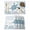 Haze Blue, variant on Sage Green Coastal Turtle Placemats Set of 4, Cotton Linen Fabric Place Mats, Ocean Coral Nautical Washable Decorative Table Mats Protector for Home Kitchen Dining Wedding Party Coffee Tables