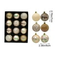 thumbnail image 6 of 12-Piece Electroplated Christmas Ball Set with Mirror Finish for Glamorous Tree Decoration, 2.36″ Metallic Shimmering Holiday Decorations Rose Gold, 6 of 6