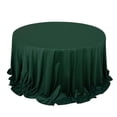 thumbnail image 3 of Efavormart 132" Hunter Emerald Green Premium Scuba Round Tablecloth, Wrinkle Free Polyester Seamless Tablecloth, 3 of 10