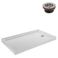 thumbnail image 6 of Streamline NT-264-60WH-RH 60 in. x 36 in. Corner Acrylic Shower Base in Glossy White with Right Hand Drain, ABS Drain Included, 6 of 16