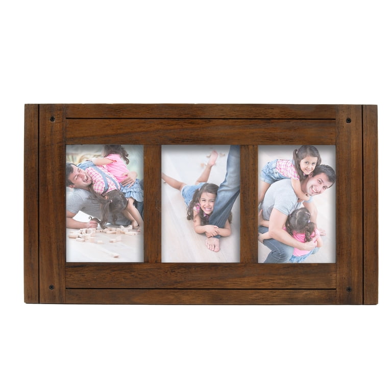 Prinz Homestead 3-Opening Distressed Walnut Collage Frame photo 1