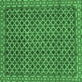 thumbnail image 1 of Ahgly Company Indoor Square Southwestern Emerald Green Country Area Rugs, 5' Square, 1 of 4
