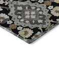 thumbnail image 3 of Addison Rugs Mayfield Premium Machine Washable Traditional Oriental Black Round Rug, 8' x 8', 3 of 5
