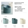 thumbnail image 2 of Raised Cat Food Bowls, Tilted Elevated Cat Bowl, Ceramic Pet Food Bowl, 2 of 6