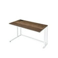 thumbnail image 2 of Writing Desk with Wooden Top and Built in USB Port, Brown and White - Saltoro Sherpi, 2 of 2