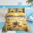 thumbnail image 2 of Manfei Watercolor Sea Turtle Full Size Comforter Sets for Kids Boys and Girls, Ocean Animal Wildlife Bedding Sets, Polka Dots Reversible 3-Piece, 1 Comforter and 2 Pillowcases, 2 of 6