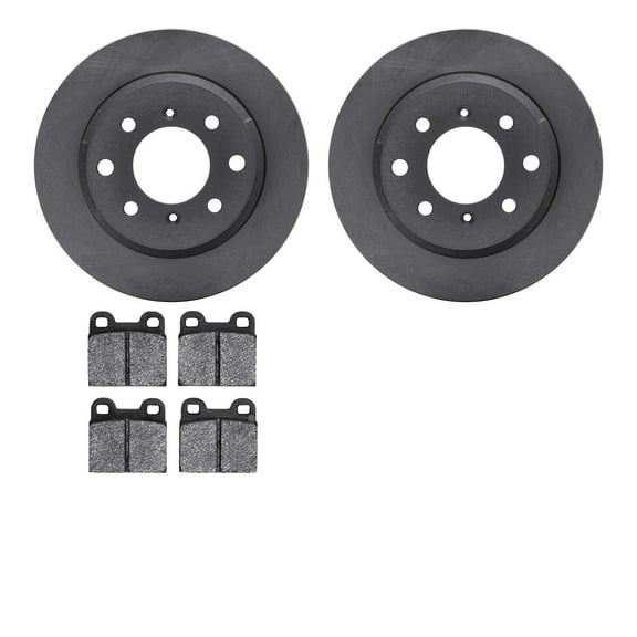 Dynamic Friction Company Rear Brake Rotors with 5000 Euro Ceramic Brake Pads 6602-16003