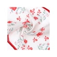 thumbnail image 4 of INSPIRE CHIC Women's Floral Printed Satin Scarf, Flowers Long Silky Hairband Headscarf Neck Scarves Neckerchief 41.3x10.2" Red Rose Butterfly, 4 of 6