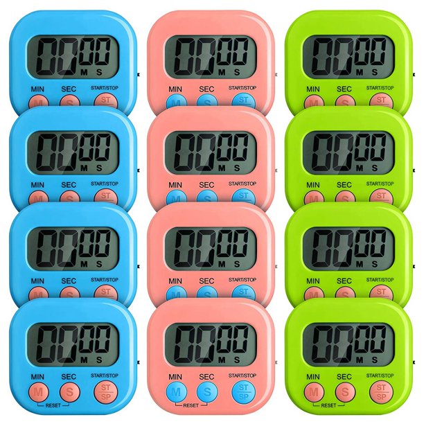 Small Digital Kitchen Timer Count Up and On/ Off Switch Timer with Loud