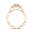 thumbnail image 2 of ANGARA Natural Diamond Engagement Ring in 14K Rose Gold for Women (Size-5.6mm| Color-I-J| Clarity-I1-I2) | April Birthstone, Anniversary, Jewelry Gift for Women | Natural Diamond Ring, 2 of 8