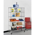 BestOffice 18x48x78 Wire Shelving with Wheels 6Shelf Adjustable Heavy