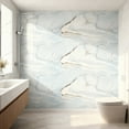 thumbnail image 2 of 20pcs Waterproof Peel and Stick Marble Wall Tiles, 11.8"x11.8" Self-Adhesive PVC Panels for Bathroom, Kitchen, Living Room, TV Walls, 2 of 9