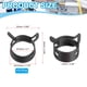 thumbnail image 2 of Abrazaderas de manguera de banda de resorte Uxcell para mangueras OD, clips de vacío de silicona para línea de combustible, manguera de aire, tubo de 18-20mm, negro, 2 of 7