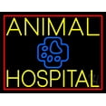thumbnail image 1 of Yellow Animal Hospital with Logo LED Neon Sign 15" Tall x 19" Wide - inches Black Square Cut Acrylic Backing, with Dimmer - Premium built indoor Sign for Club, Home décor, Event, Workshop, Storefront., 1 of 7