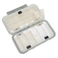 thumbnail image 3 of Fishing Tackle Box, Portable Fishing Tackle Box ABS Waterproof Fishing Tackle Box Bait Lure Hooks Fishing Tackle Organizer Storage Case Organizer Container Accessory, 3 of 7