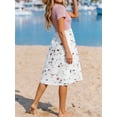 thumbnail image 3 of Women's Summer Dress Casual Short Sleeve Dress with Pockets, 3 of 5