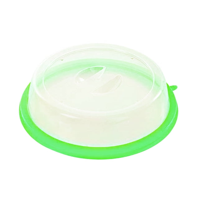 Couvercle de Plaque de Réfrigérateur Empilable Frais-Garde Bol Couvre Anti-Éclaboussures Couvercle d'Huile Couvercle d'Huile Micro-Ondes Four Bouchons Gadgets Récipient Vert