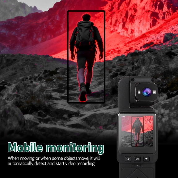 4K WiFi Body Camera –Wearable 1080P Recording, Wearable Camera with Tripod Mount 32G