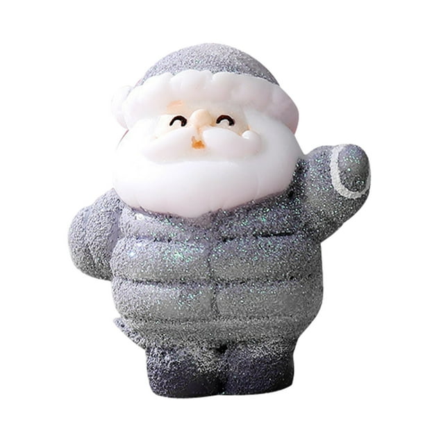 Estatua de Papá Noel de Escritorio, Decoración de Papá Noel, Mini Decoración de Estatua, Estatua de Nieve de Navidad, Suministros de Fiesta, Estilo Mixto Decoraciones de Navidad para el Hogar