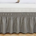 thumbnail image 4 of Generic Elastic Wrap-Around Bed Skirt with Adjustable Straps, 15-Inch Drop, Wrinkle & Fade Resistant, Luxurious Polyester Fabric, Easy Fit for Twin, Full, Queen, King Beds, 4 of 6