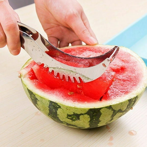 CableVantage Watermelon Melon Slicer Server Knife Cutter Corer Scoop Stainless Steel Tool