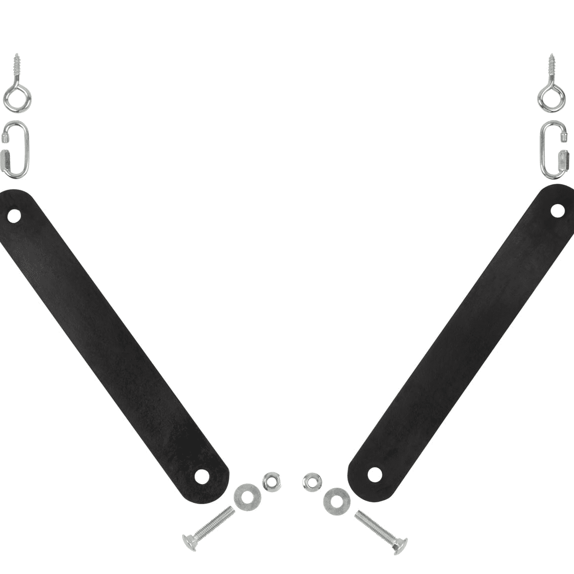 (2 pack) EZ Aim Gong Shooting Target Hanging Kit, Rubber Strap, 8"L, 1.4 lb, Black