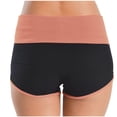 thumbnail image 5 of biudgviw Summer Shorts for Women Mid Low Rise Comfortable Athletic Yoga Shorts Fold over Casual Beach Bottoms, 5 of 7
