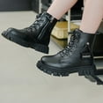thumbnail image 5 of Lujianch Children Shoes Comfortable Soft Soled Short Boots Fashionable Outdoor Velvet Warm Princess Leather Boots Sparkly Girls Boots, 5 of 5