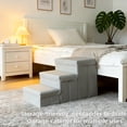 thumbnail image 4 of Pet stairs, suitable for small, medium, or large dogs. Foldable cat ladder with storage space and cat bed. Three-step pet stairs ideal for sofas and windowsills., 4 of 5