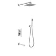 thumbnail image 3 of alma vanity Alam Empolo 8" Wall mount Rain Shower Set Pink Brushed, 3 of 5