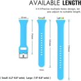 thumbnail image 5 of Paquete de 4 correas delgadas de silicona suave compatibles con Samsung Galaxy Watch Active 2 de 40 mm, 44 mm y Galaxy Watch Active, pulseras deportivas impermeables de 20 mm., 5 of 5