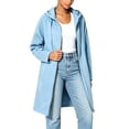 thumbnail image 2 of Nowekniz Women's Zip Up Hoodie, Long Tunic Fleece Sweatshirt Jacket, Long Sleeve Casual Fall Outerwear Coat with Pockets, 2026 Trendy Fall Outfits, 2 of 5