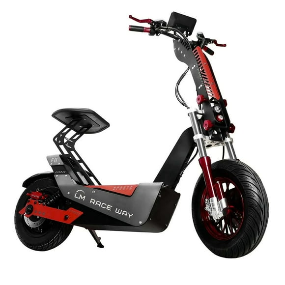 Motobici eléctrica LMR-005 todo terreno motor de 3000W con asiento, casco y bocina. LM RACE WAY