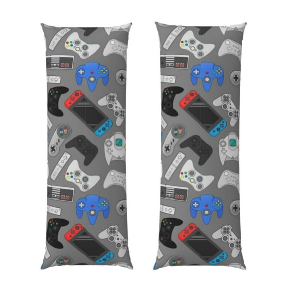 Naloa Video Game Super Soft 20x60 Body Pillow Case,Long Side Hidden Zipper（PILLOWS ARE NOT INCLUDED）