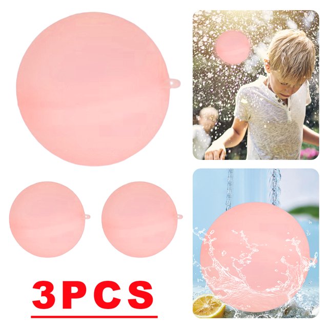 Absorbente Bomba Verano Reutilizable Juegos para Fiestas en La Piscina (naranja)