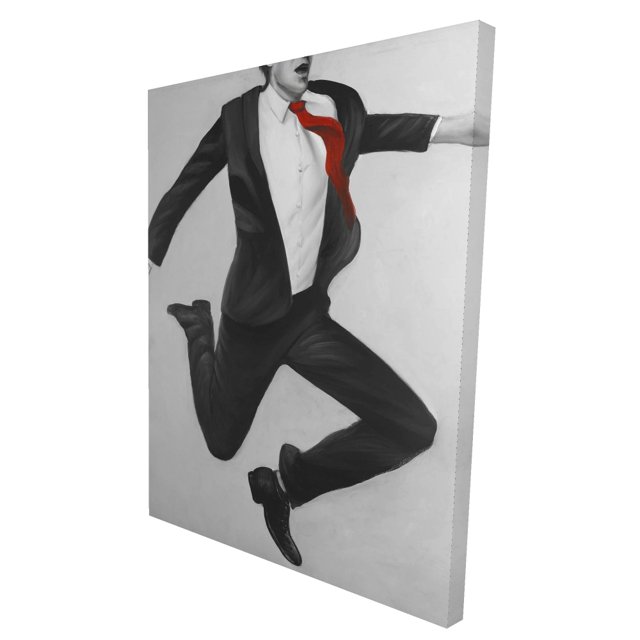 Happy classic man - Toile 36"x48 Pouces - Impression à la Demande