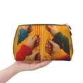 thumbnail image 4 of Naloa Colorful Sweaters And Strings Leather Makeup Bag for Purse Travel, Portable Small Cosmetic Organizer for Women and Girls, Make up Bag with Zipper, 4 of 8