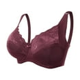 thumbnail image 1 of Minimizer Bras for Women Full Coverage, Non-Padded Lace Unlined Bra Plus Size Underwire Bralette for Large Bust, 1 of 4