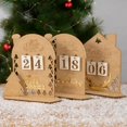 thumbnail image 2 of Calendario de Cuenta regresiva navideño de madera, Calendario de Adviento, decoración de árbol de Navidad hueco, adorno de escritorio 2024, 2 of 4