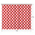 thumbnail image 5 of Red and Black Checkered Pattern Shower Curtain 84"x72" ,Bathroom Decorative Shower Curtains Set with 12 Hooks,Modern Waterproof Washable Shower Curtain, 5 of 6