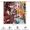 thumbnail image 2 of Toilet Bound Hanako Kun-theme 4-Piece Shower Curtain Set with Rugs, Waterproof Bathroom Decor Set Includes Bath Mat, U-Shaped Rug, Toilet Lid Cover and Curtain with Hooks, 2 of 6