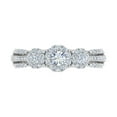 thumbnail image 3 of 3/4 Carat 3-Stone Diamond Engagement Ring in 14K White Gold - IGI Certified (Ring Size 8), 3 of 5